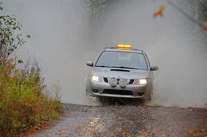 The '0' car, a SAAB 9-2X, on SS9, Nestoria-Herman.