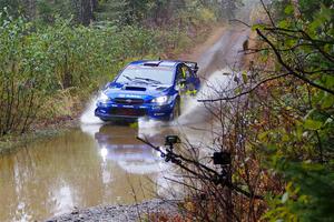 Travis Pastrana / Rhianon Gelsomino Subaru WRX STi on SS9, Nestoria-Herman.