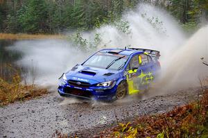 Travis Pastrana / Rhianon Gelsomino Subaru WRX STi on SS9, Nestoria-Herman.