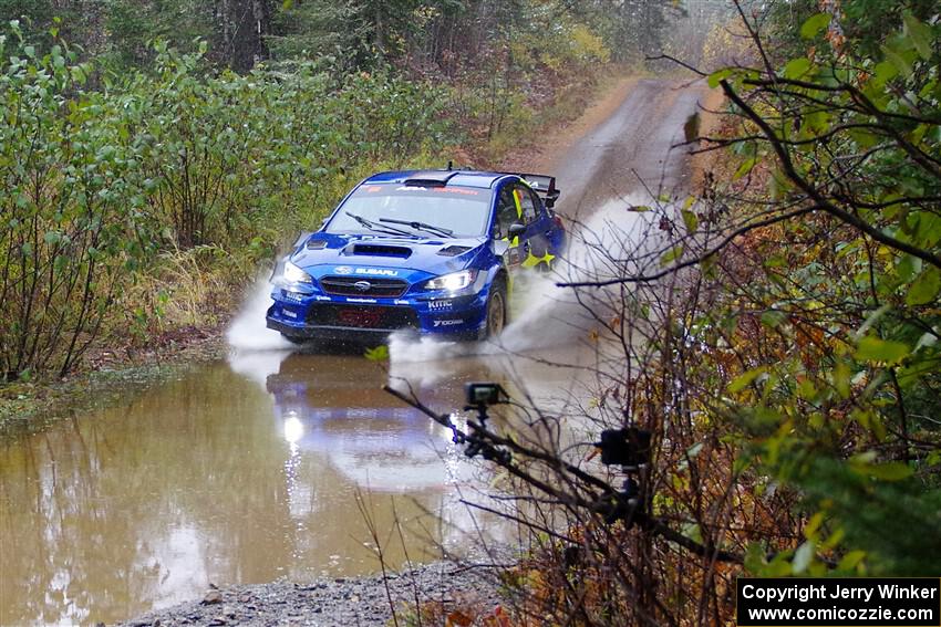 Travis Pastrana / Rhianon Gelsomino Subaru WRX STi on SS9, Nestoria-Herman.