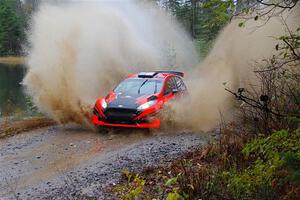 Dave Wallingford / Leanne Junnila Ford Fiesta R5 on SS9, Nestoria-Herman.