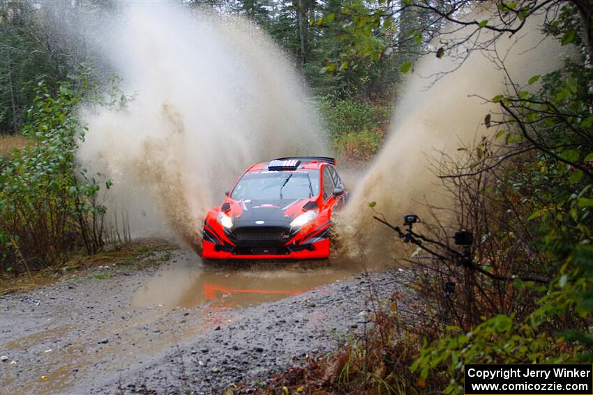 Dave Wallingford / Leanne Junnila Ford Fiesta R5 on SS9, Nestoria-Herman.