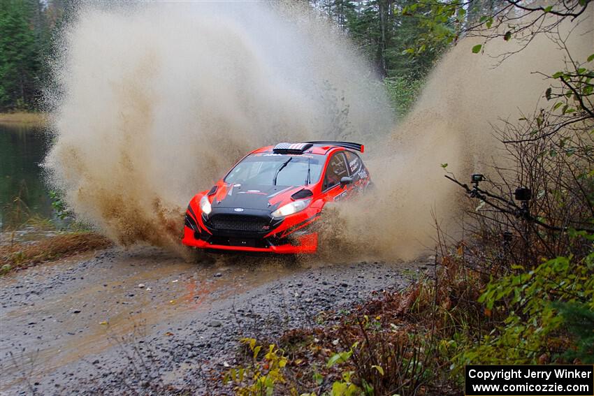 Dave Wallingford / Leanne Junnila Ford Fiesta R5 on SS9, Nestoria-Herman.