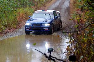 Ryan George / Heather Stieber-George BMW M3 on SS9, Nestoria-Herman.