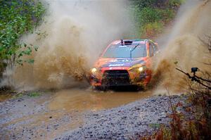 Sumit Panjabi / Stephen Kurey Mitsubishi Lancer Evo X on SS9, Nestoria-Herman.