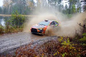 Sumit Panjabi / Stephen Kurey Mitsubishi Lancer Evo X on SS9, Nestoria-Herman.