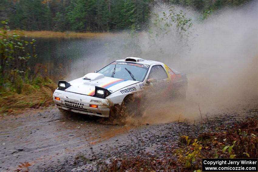 Kevin Schmidt / Kyle Roberts Mazda RX-7 on SS9, Nestoria-Herman.