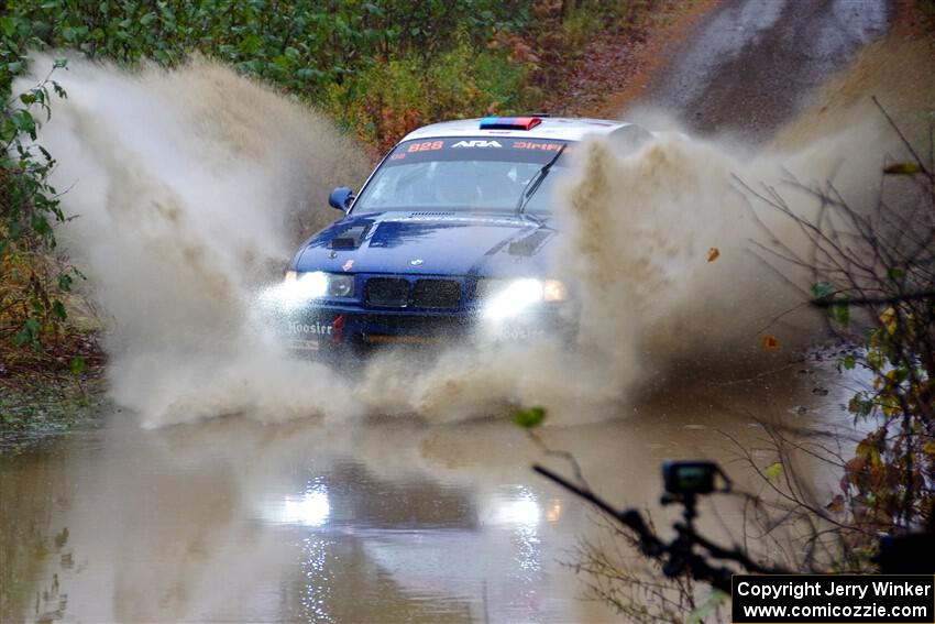 Ryan George / Heather Stieber-George BMW M3 on SS9, Nestoria-Herman.