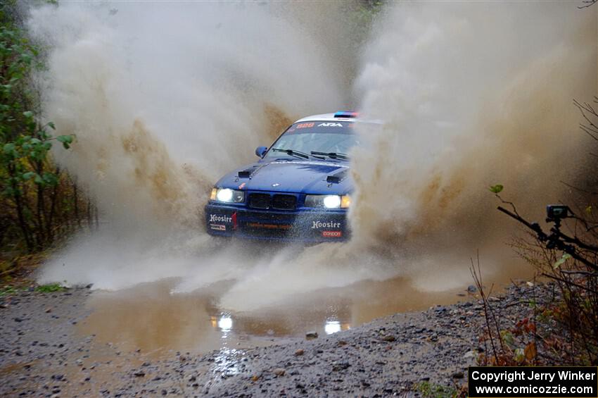 Ryan George / Heather Stieber-George BMW M3 on SS9, Nestoria-Herman.