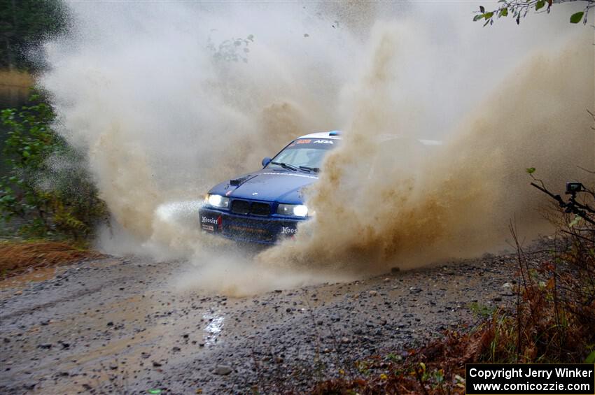 Ryan George / Heather Stieber-George BMW M3 on SS9, Nestoria-Herman.