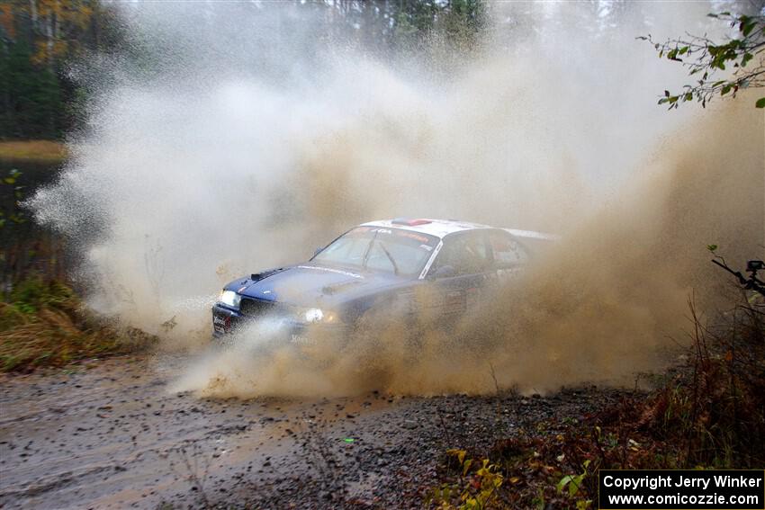 Ryan George / Heather Stieber-George BMW M3 on SS9, Nestoria-Herman.