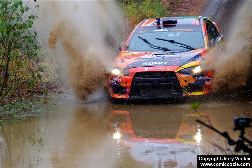 Sumit Panjabi / Stephen Kurey Mitsubishi Lancer Evo X on SS9, Nestoria-Herman.