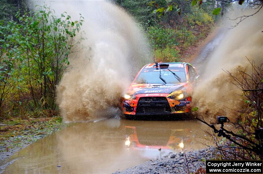 Sumit Panjabi / Stephen Kurey Mitsubishi Lancer Evo X on SS9, Nestoria-Herman.