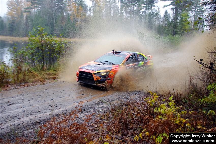 Sumit Panjabi / Stephen Kurey Mitsubishi Lancer Evo X on SS9, Nestoria-Herman.