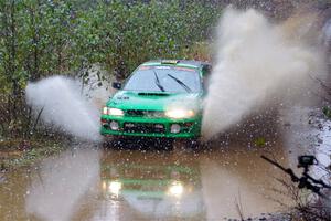 Jordan Locher / Tom Addison Subaru Impreza 2.5RS on SS9, Nestoria-Herman.