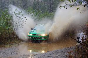 Jordan Locher / Tom Addison Subaru Impreza 2.5RS on SS9, Nestoria-Herman.