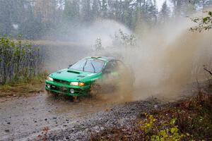 Jordan Locher / Tom Addison Subaru Impreza 2.5RS on SS9, Nestoria-Herman.