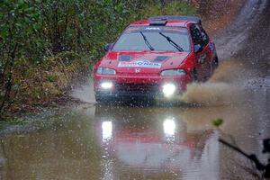 Vivian Campbell / Michael Hordijk Honda Civic on SS9, Nestoria-Herman.