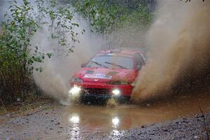 Vivian Campbell / Michael Hordijk Honda Civic on SS9, Nestoria-Herman.