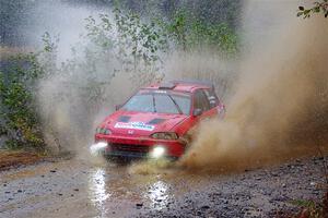 Vivian Campbell / Michael Hordijk Honda Civic on SS9, Nestoria-Herman.