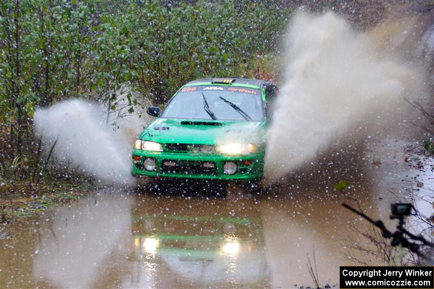 Jordan Locher / Tom Addison Subaru Impreza 2.5RS on SS9, Nestoria-Herman.