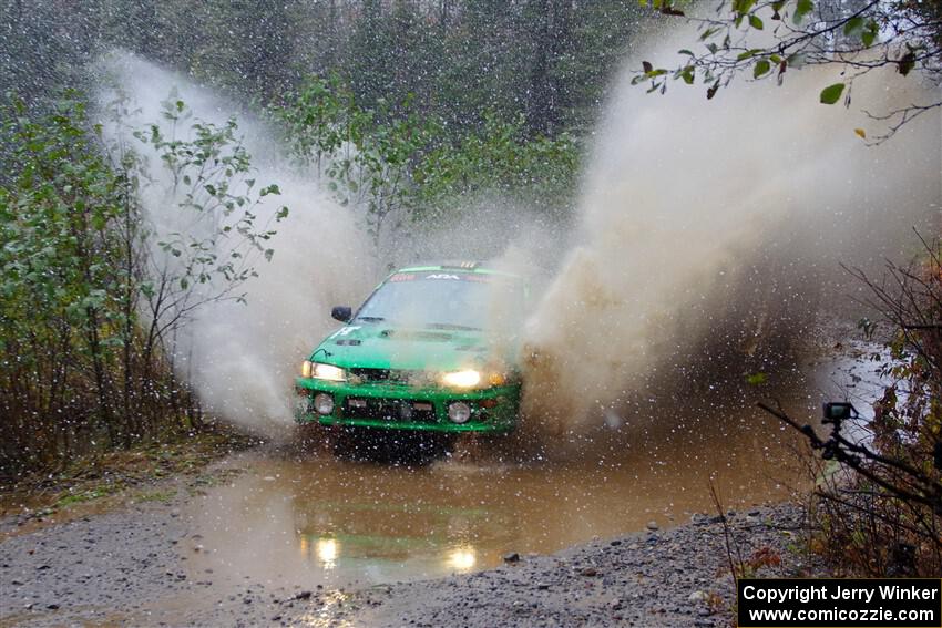 Jordan Locher / Tom Addison Subaru Impreza 2.5RS on SS9, Nestoria-Herman.