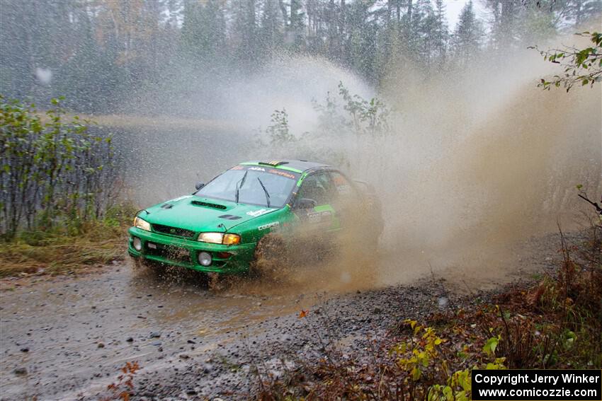 Jordan Locher / Tom Addison Subaru Impreza 2.5RS on SS9, Nestoria-Herman.