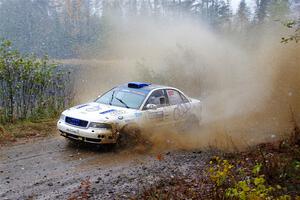 Tim Michel / Shanti Witt Audi A4 Quattro on SS9, Nestoria-Herman.