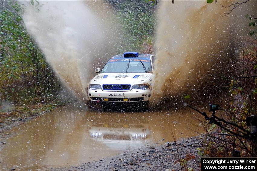 Tim Michel / Shanti Witt Audi A4 Quattro on SS9, Nestoria-Herman.