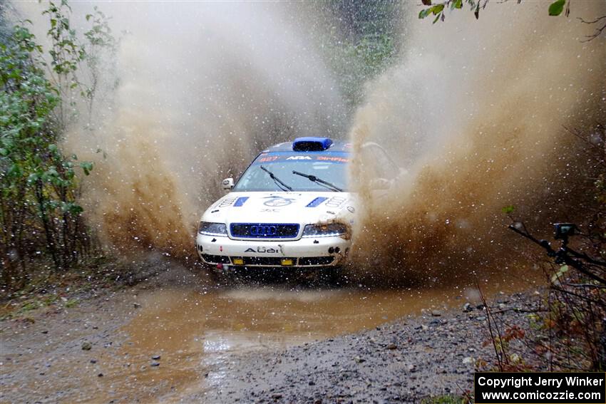 Tim Michel / Shanti Witt Audi A4 Quattro on SS9, Nestoria-Herman.