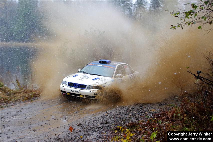 Tim Michel / Shanti Witt Audi A4 Quattro on SS9, Nestoria-Herman.