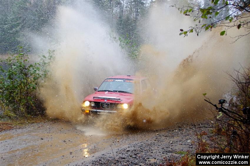 Levi Johnson / Griffin Johnson BMW 325e on SS9, Nestoria-Herman.