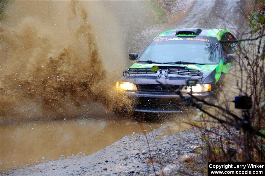 Carlos Neto / Fabio Costa Subaru 2.5RS on SS9, Nestoria-Herman.