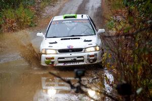 Jordon Haberer / Drew Staples Subaru Impreza on SS9, Nestoria-Herman.