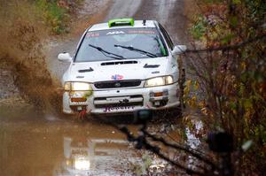 Jordon Haberer / Drew Staples Subaru Impreza on SS9, Nestoria-Herman.