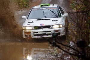 Jordon Haberer / Drew Staples Subaru Impreza on SS9, Nestoria-Herman.