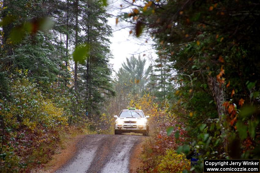 Jordon Haberer / Drew Staples Subaru Impreza on SS9, Nestoria-Herman.