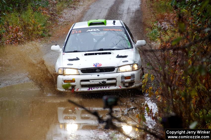 Jordon Haberer / Drew Staples Subaru Impreza on SS9, Nestoria-Herman.