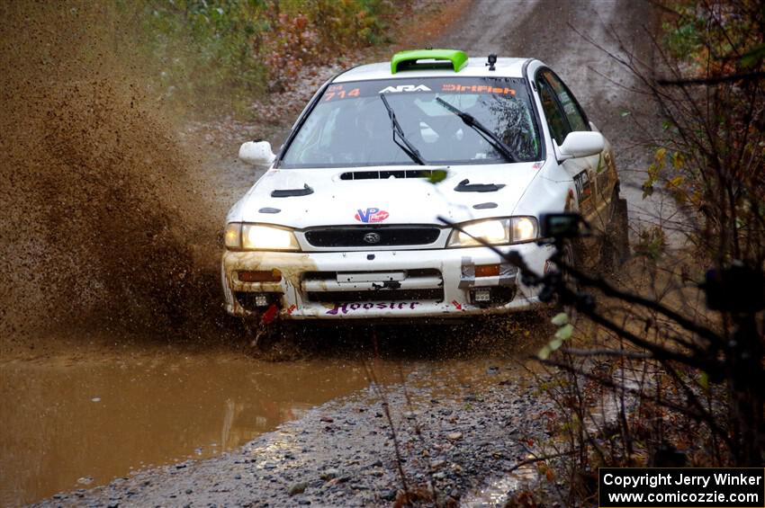 Jordon Haberer / Drew Staples Subaru Impreza on SS9, Nestoria-Herman.