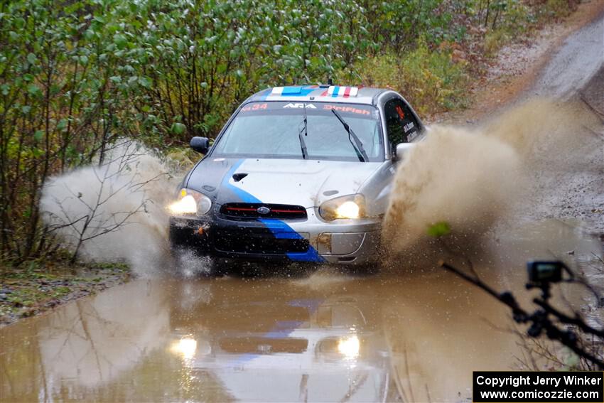 Andrew Dustman / Rachel Dustman Subaru Impreza on SS9, Nestoria-Herman.