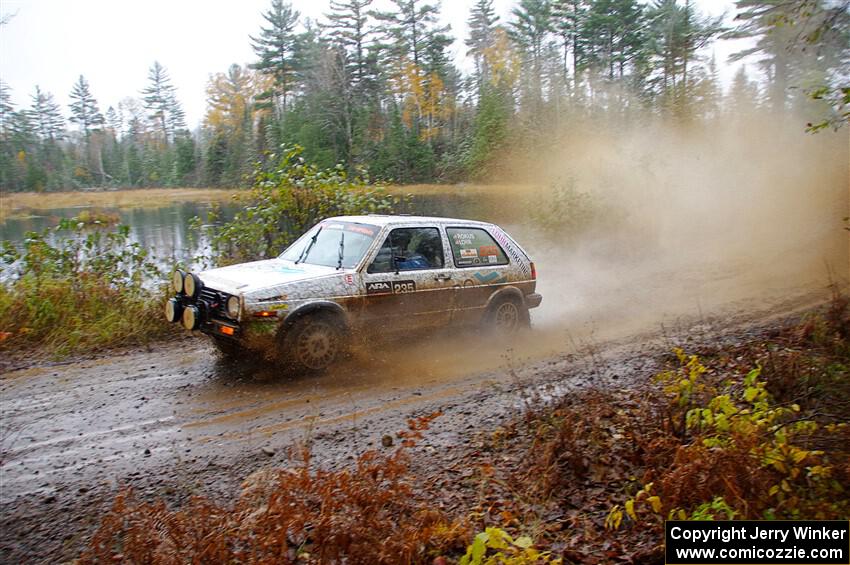 Mark Rokus / Tabitha Lohr VW GTI on SS9, Nestoria-Herman.