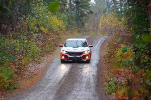 Gabriel Nieves / Thomas Hoster Honda Civic Hatchback Sport on SS9, Nestoria-Herman.