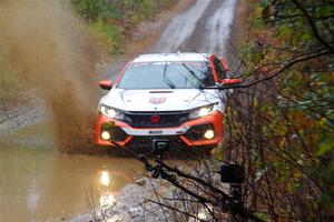 Gabriel Nieves / Thomas Hoster Honda Civic Hatchback Sport on SS9, Nestoria-Herman.