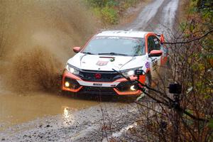 Gabriel Nieves / Thomas Hoster Honda Civic Hatchback Sport on SS9, Nestoria-Herman.