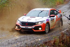 Gabriel Nieves / Thomas Hoster Honda Civic Hatchback Sport on SS9, Nestoria-Herman.