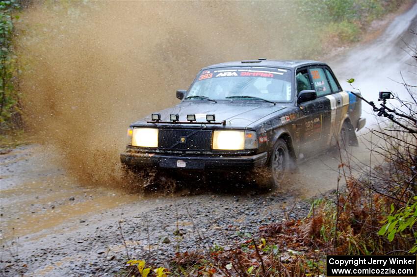 Adam Brock / Justin Brock Volvo 244 on SS9, Nestoria-Herman.