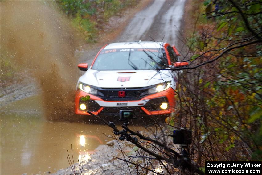 Gabriel Nieves / Thomas Hoster Honda Civic Hatchback Sport on SS9, Nestoria-Herman.