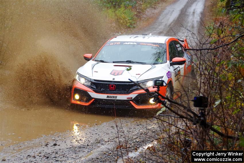 Gabriel Nieves / Thomas Hoster Honda Civic Hatchback Sport on SS9, Nestoria-Herman.