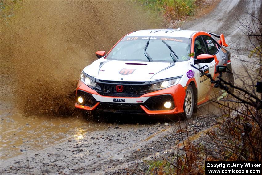 Gabriel Nieves / Thomas Hoster Honda Civic Hatchback Sport on SS9, Nestoria-Herman.