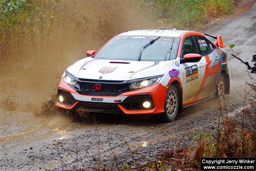 Gabriel Nieves / Thomas Hoster Honda Civic Hatchback Sport on SS9, Nestoria-Herman.